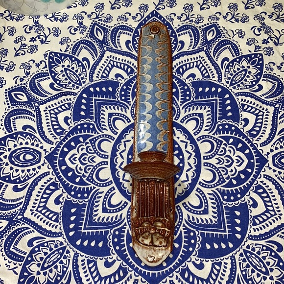 Boho Handmade Artisan Clay Pottery Candle Sconce - Picture 7 of 14